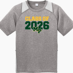 Madison-Plains Golden Eagles <span class="pdp-name-mascot">MADISON-PLAINS EAGLES</span> Sport-Tek Youth Short Sleeve Colorblock Contender Tee Front Thumbnail