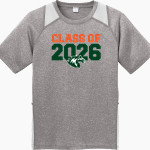 Mid-Atlantic Christian University Mustangs Sport-Tek Youth Short Sleeve Colorblock Contender Tee Front Thumbnail