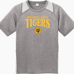 Benjamin Tasker Tigers <span class="pdp-name-mascot">Benjamin Tasker M.s. Tigers</span> Sport-Tek Youth Short Sleeve Colorblock Contender Tee Front Thumbnail