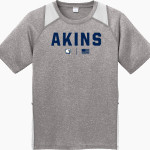 Akins Eagles Sport-Tek Youth Short Sleeve Colorblock Contender Tee Front Thumbnail