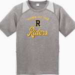 Roosevelt Roughriders <span class="pdp-name-mascot">Roosevelt Riders</span> Sport-Tek Youth Short Sleeve Colorblock Contender Tee Front Thumbnail