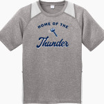Out-of-Door Thunder Sport-Tek Youth Short Sleeve Colorblock Contender Tee Front Thumbnail