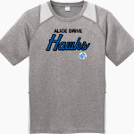 Alice Drive Hawks Sport-Tek Youth Short Sleeve Colorblock Contender Tee Front Thumbnail