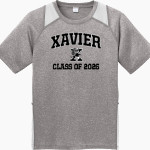 Xavier Falcons Sport-Tek Youth Short Sleeve Colorblock Contender Tee Front Thumbnail