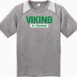 Salem Baptist Vikings Sport-Tek Youth Short Sleeve Colorblock Contender Tee Front Thumbnail