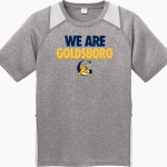 Goldsboro Cougars Sport-Tek Youth Short Sleeve Colorblock Contender Tee Front Thumbnail