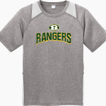 FOREST HILLS SENIOR HIGH SCHOOL RANGERS <span class="pdp-name-mascot">FOREST HILLS RANGERS</span> Sport-Tek Youth Short Sleeve Colorblock Contender Tee Front Thumbnail