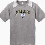 CHELSEA HIGH SCHOOL BULLDOGS <span class="pdp-name-mascot">CHELSEA BULLDOGS</span> Sport-Tek Youth Short Sleeve Colorblock Contender Tee Front Thumbnail