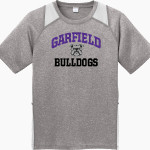 Garfield Bulldogs Sport-Tek Youth Short Sleeve Colorblock Contender Tee Front Thumbnail