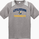 LITTLESTOWN HIGH SCHOOL THUNDERBOLTS Sport-Tek Youth Short Sleeve Colorblock Contender Tee Front Thumbnail