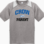 Crow Tigers Sport-Tek Youth Short Sleeve Colorblock Contender Tee Front Thumbnail