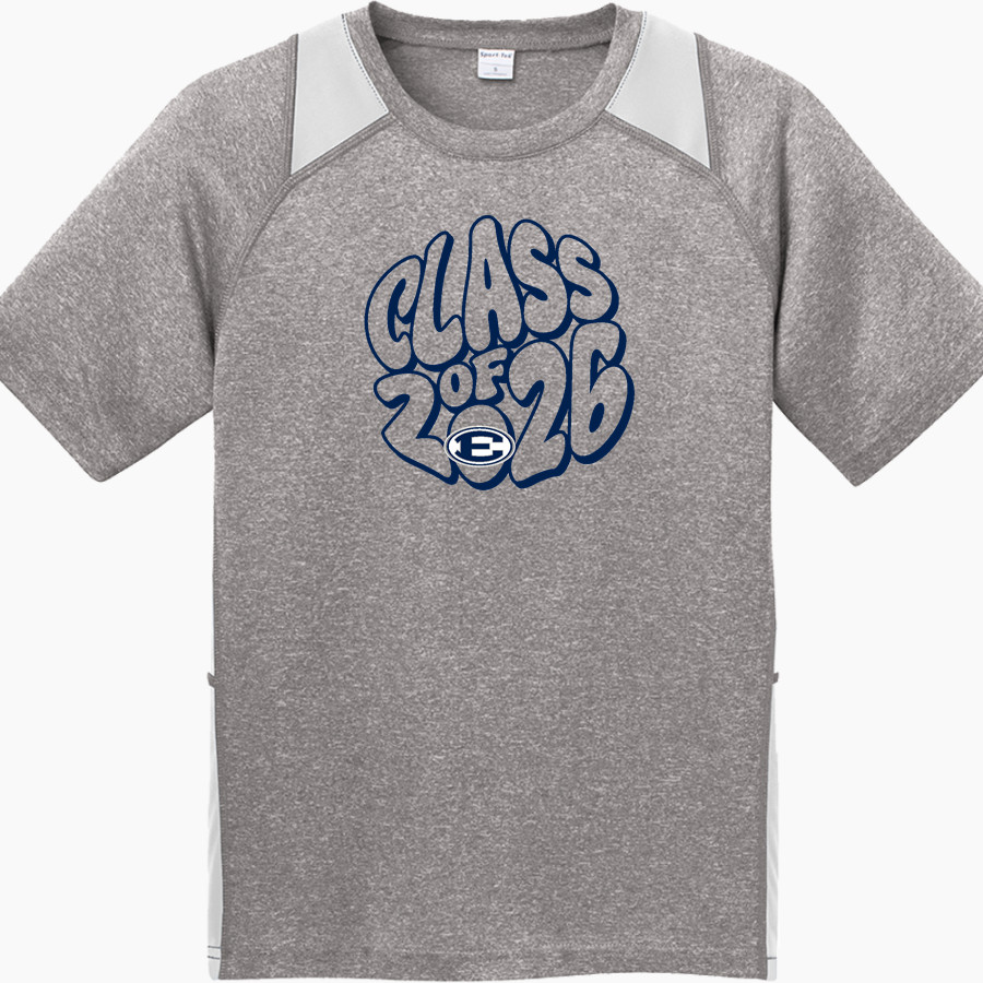 ELBERT COUNTY COMP HIGH SCHOOL BLUE DEVILS <span class="pdp-name-mascot">ELBERT COUNTY COMP BLUE DEVILS</span> Sport-Tek Youth Short Sleeve Colorblock Contender Tee