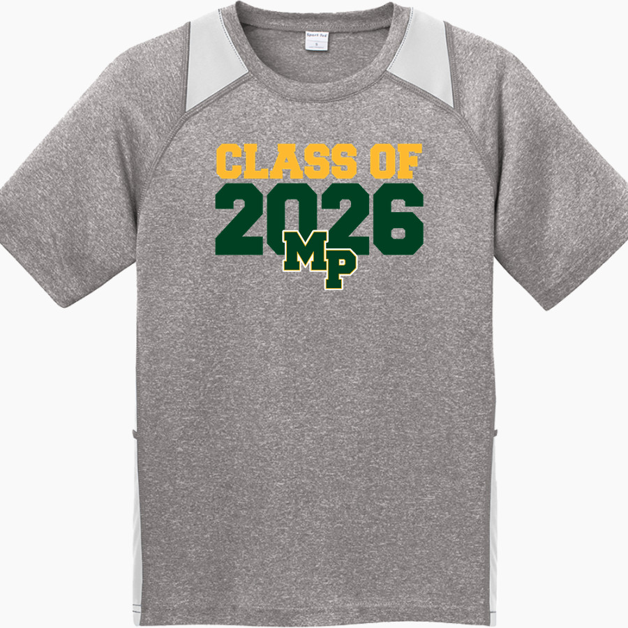 Madison-Plains Golden Eagles <span class="pdp-name-mascot">MADISON-PLAINS EAGLES</span> Sport-Tek Youth Short Sleeve Colorblock Contender Tee