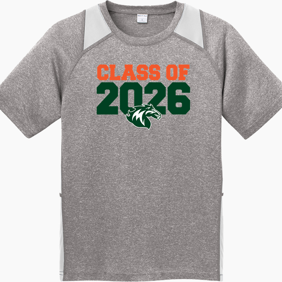 Mid-Atlantic Christian University Mustangs Sport-Tek Youth Short Sleeve Colorblock Contender Tee