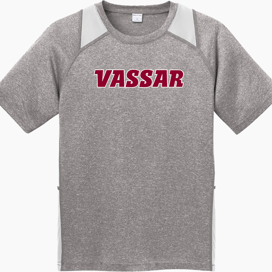 Vassar Brewers <span class="pdp-name-mascot">Vassar College Brewers</span> Sport-Tek Youth Short Sleeve Colorblock Contender Tee