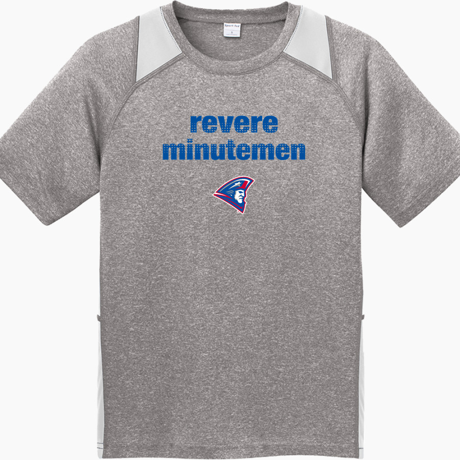 REVERE MINUTEMEN ONLINE STORE Sport-Tek Youth Short Sleeve Colorblock Contender Tee
