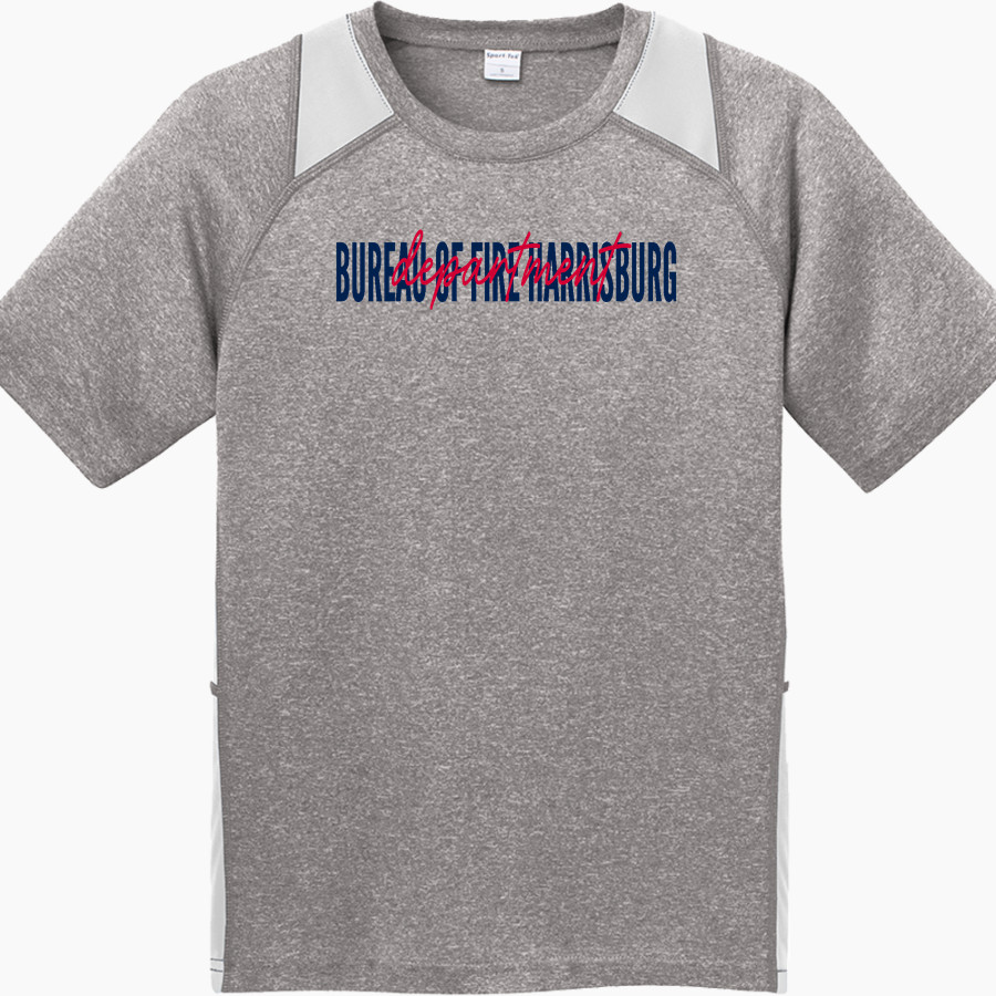 Bureau Of Fire Harrisburg Department <span class="pdp-name-mascot">Bureau Of Fire Harrisburg Department</span> Sport-Tek Youth Short Sleeve Colorblock Contender Tee