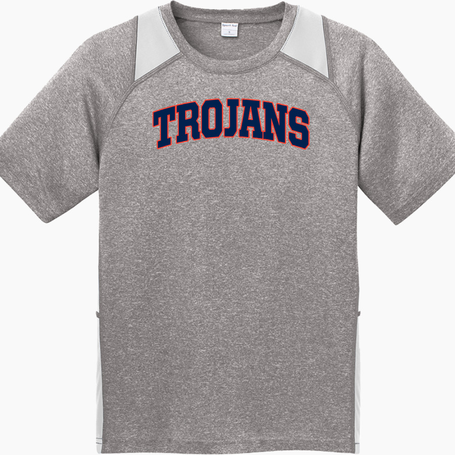 Fruitport Trojans Sport-Tek Youth Short Sleeve Colorblock Contender Tee