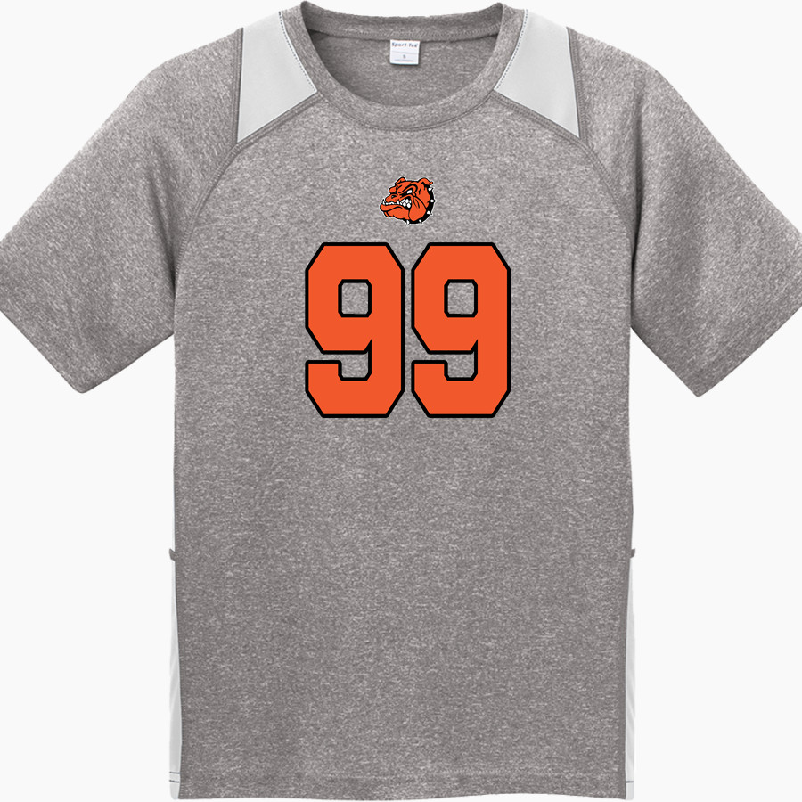 Scranton Bulldogs <span class="pdp-name-mascot">Scranton Middle School Bulldogs</span> Sport-Tek Youth Short Sleeve Colorblock Contender Tee