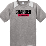WINSTON CHURCHILL HIGH SCHOOL CHARGERS <span class="pdp-name-mascot">WINSTON CHURCHILL CHARGERS</span> Sport-Tek Youth Short Sleeve Colorblock Contender Tee Front Thumbnail