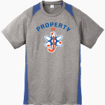 Johnson Atom Smashers <span class="pdp-name-mascot">Sol C. Johnson Atom Smashers</span> Sport-Tek Youth Short Sleeve Colorblock Contender Tee Front Thumbnail