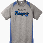 Wallace Middle School Rangers Online Store Sport-Tek Youth Short Sleeve Colorblock Contender Tee Front Thumbnail