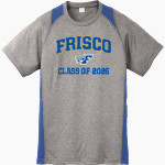 FRISCO HIGH SCHOOL RACCOONS Sport-Tek Youth Short Sleeve Colorblock Contender Tee Front Thumbnail