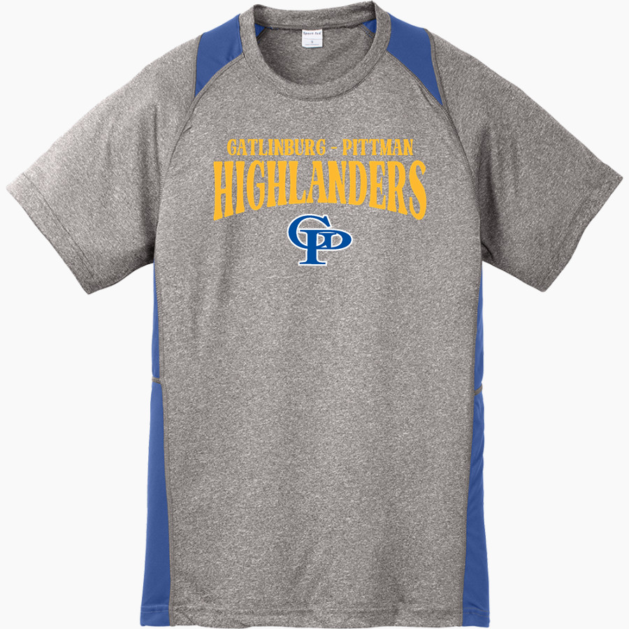 GATLINBURG-PITTMAN HIGH SCHOOL HIGHLANDERS Sport-Tek Youth Short Sleeve Colorblock Contender Tee