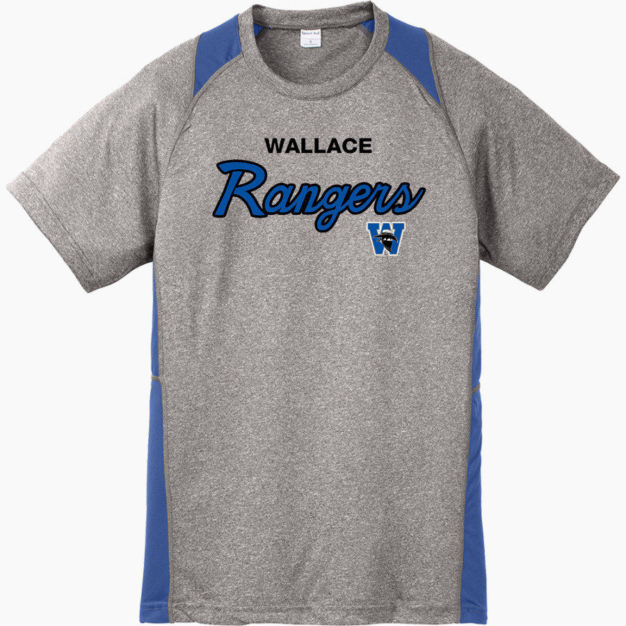 Wallace Middle School Rangers Online Store Sport-Tek Youth Short Sleeve Colorblock Contender Tee