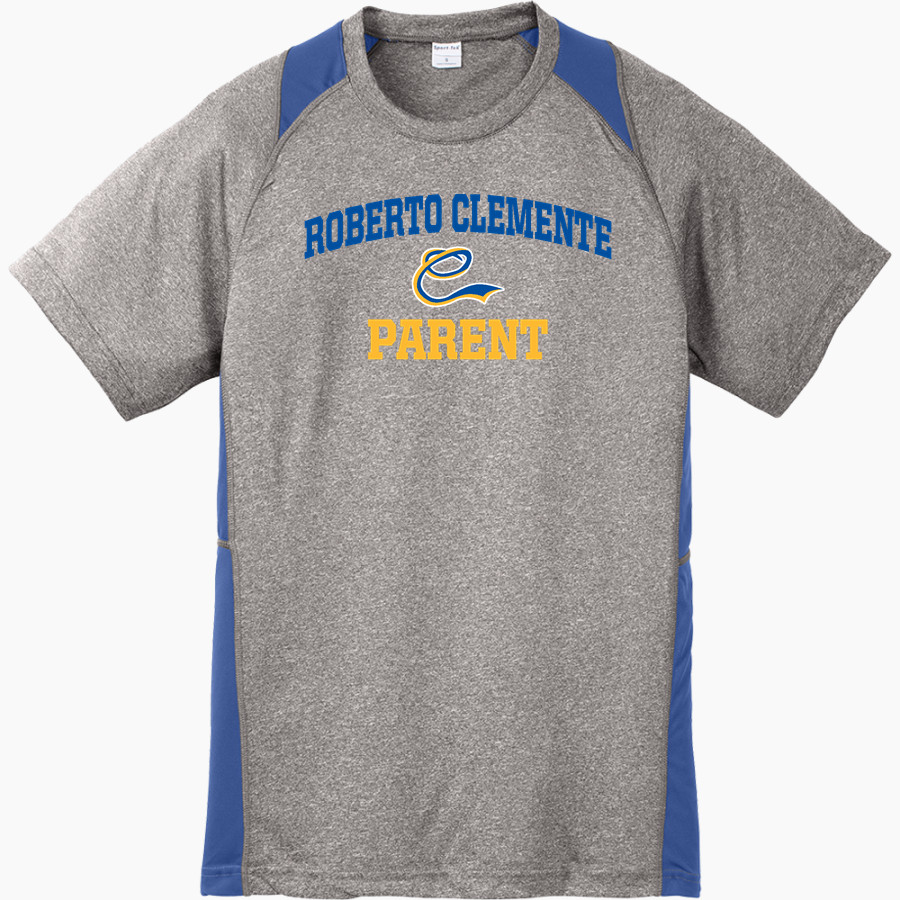 ROBERTO CLEMENTE HIGH SCHOOL WILDCATS <span class="pdp-name-mascot">ROBERTO CLEMENTE WILDCATS</span> Sport-Tek Youth Short Sleeve Colorblock Contender Tee