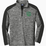 WEST DAVIDSON HIGH SCHOOL DRAGONS Sport-Tek Youth PosiCharge Electric Heather Colorblock 1/4-Zip Pullover Front Thumbnail