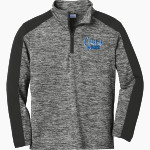 SPARTA HIGH SCHOOL SPARTANS <span class="pdp-name-mascot">SPARTA SPARTANS</span> Sport-Tek Youth PosiCharge Electric Heather Colorblock 1/4-Zip Pullover Front Thumbnail