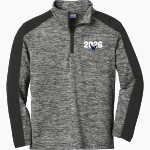 Weber Rams Sport-Tek Youth PosiCharge Electric Heather Colorblock 1/4-Zip Pullover Front Thumbnail