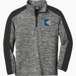 KENNY PIPE & SUPPLY Sport-Tek Youth PosiCharge Electric Heather Colorblock 1/4-Zip Pullover Front Thumbnail