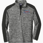 Lima Locos Locos Sport-Tek Youth PosiCharge Electric Heather Colorblock 1/4-Zip Pullover Front Thumbnail