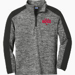 Hogg Razorbacks <span class="pdp-name-mascot">Hogg Razorbacks</span> Sport-Tek Youth PosiCharge Electric Heather Colorblock 1/4-Zip Pullover Front Thumbnail