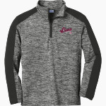 PEORIA HIGH SCHOOL LIONS <span class="pdp-name-mascot">PEORIA LIONS</span> Sport-Tek Youth PosiCharge Electric Heather Colorblock 1/4-Zip Pullover Front Thumbnail