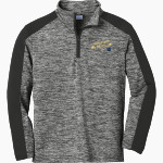 Morris Jeff Pelicans Sport-Tek Youth PosiCharge Electric Heather Colorblock 1/4-Zip Pullover Front Thumbnail