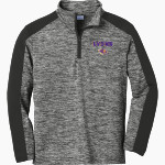 LYON COUNTY HIGH SCHOOL LYONS Sport-Tek Youth PosiCharge Electric Heather Colorblock 1/4-Zip Pullover Front Thumbnail
