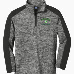 NOTRE DAME HIGH SCHOOL GREEN KNIGHTS <span class="pdp-name-mascot">NOTRE DAME GREEN KNIGHTS</span> Sport-Tek Youth PosiCharge Electric Heather Colorblock 1/4-Zip Pullover Front Thumbnail