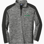 West Lutheran Warriors Sport-Tek Youth PosiCharge Electric Heather Colorblock 1/4-Zip Pullover Front Thumbnail