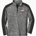 ARP HIGH SCHOOL TIGERS <span class="pdp-name-mascot">ARP TIGERS</span> Sport-Tek Youth PosiCharge Electric Heather Colorblock 1/4-Zip Pullover Front Thumbnail