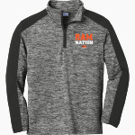 Raceland Rams <span class="pdp-name-mascot">Raceland Rams</span> Sport-Tek Youth PosiCharge Electric Heather Colorblock 1/4-Zip Pullover Front Thumbnail