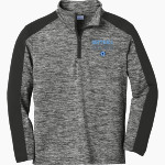Henderson County Senior Softball Softball <span class="pdp-name-mascot">Henderson County Senior Softball Softball</span> Sport-Tek Youth PosiCharge Electric Heather Colorblock 1/4-Zip Pullover Front Thumbnail