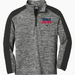 Oswalt Eagles <span class="pdp-name-mascot">Oswalt Academy Eagles</span> Sport-Tek Youth PosiCharge Electric Heather Colorblock 1/4-Zip Pullover Front Thumbnail