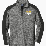 Fuentes Eagles <span class="pdp-name-mascot">Fuentes Eagles</span> Sport-Tek Youth PosiCharge Electric Heather Colorblock 1/4-Zip Pullover Front Thumbnail
