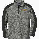 North Muskegon Norsemen <span class="pdp-name-mascot">North Muskegon High School Norsemen</span> Sport-Tek Youth PosiCharge Electric Heather Colorblock 1/4-Zip Pullover Front Thumbnail