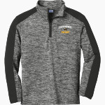 Fort Hays State University Tigers Sport-Tek Youth PosiCharge Electric Heather Colorblock 1/4-Zip Pullover Front Thumbnail