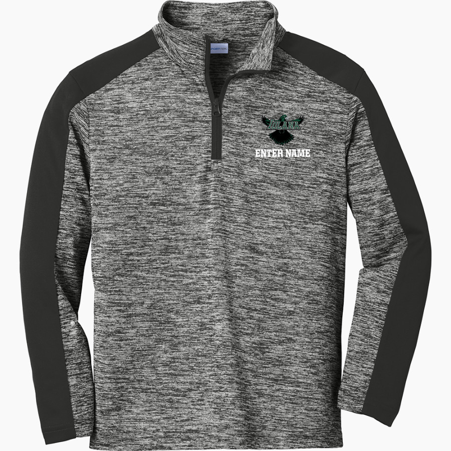 FCS Iolana <span class="pdp-name-mascot">FCS Iolana</span> Sport-Tek Youth PosiCharge Electric Heather Colorblock 1/4-Zip Pullover