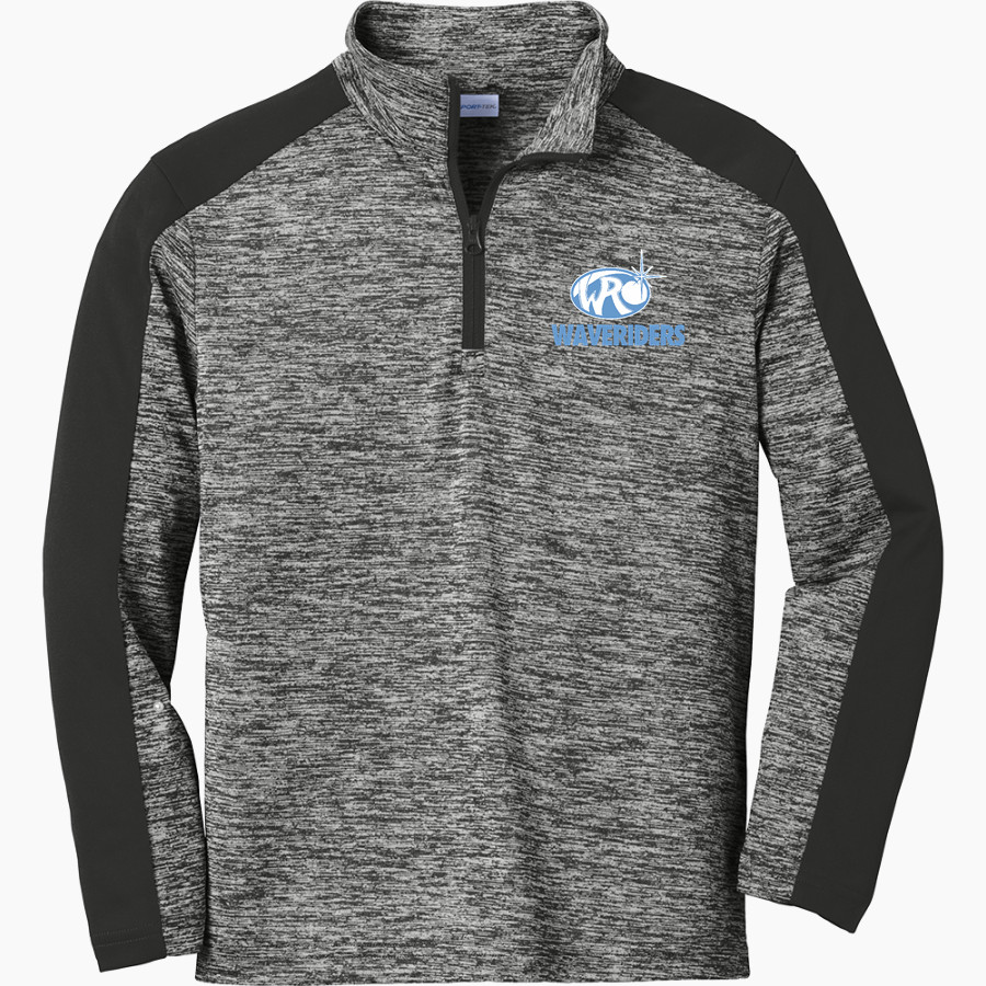 KEALAKEHE HIGH SCHOOL WAVERIDERS <span class="pdp-name-mascot">KEALAKEHE WAVERIDERS</span> Sport-Tek Youth PosiCharge Electric Heather Colorblock 1/4-Zip Pullover